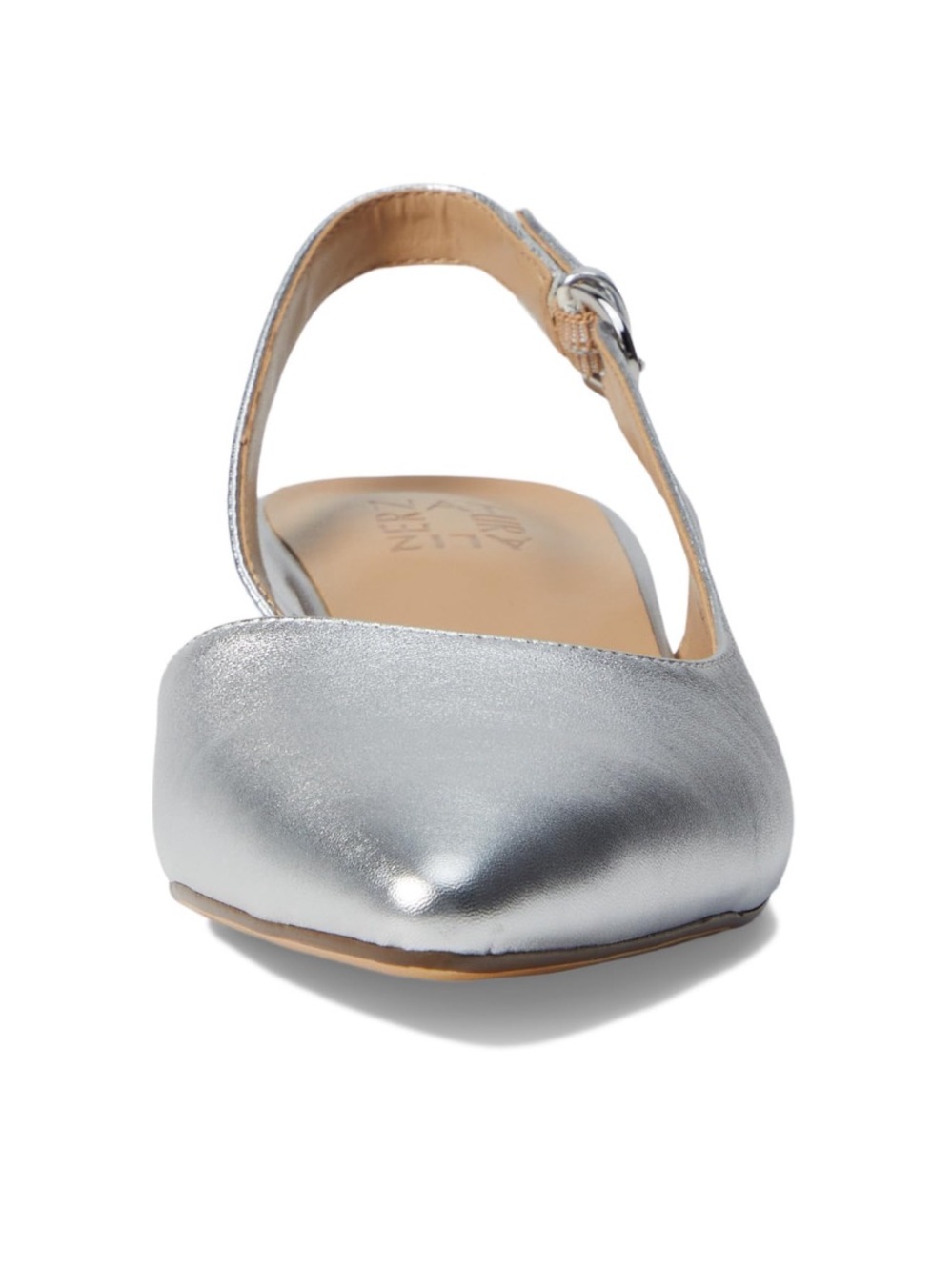 Nauralizer Banks Silver Leather Slingbacks - Picture 3 of 16